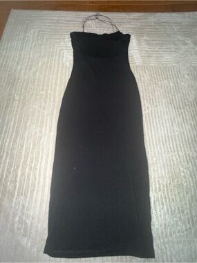 Classic Black Strapless Maxi Dress